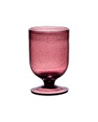 Gordes Seifenblasenstielglas, 13 x 13 x 8 cm, lila