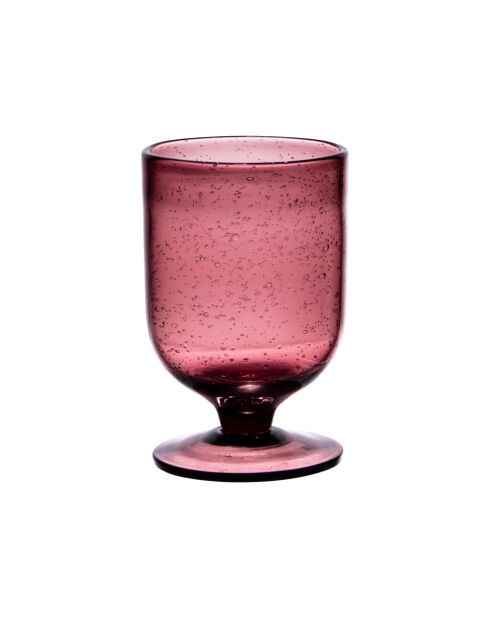 Gordes Seifenblasenstielglas, 13 x 13 x 8 cm, lila