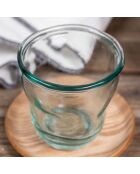 Acqua transparentes Glas und Kristall - 9x9x9cm