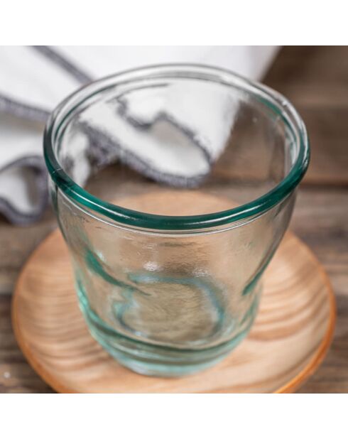 Acqua transparentes Glas und Kristall - 9x9x9cm