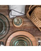 Acqua transparentes Glas und Kristall - 9x9x9cm