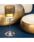 Bicchiere a stelo Exter marrone dorato - 7x7x20cm