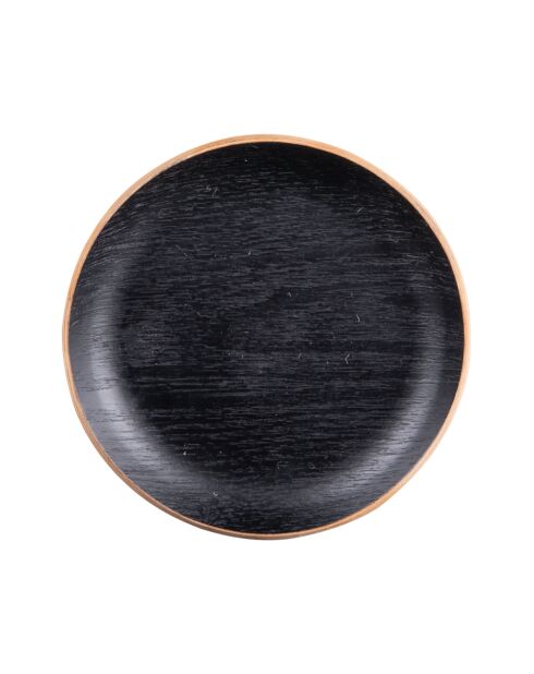 Set de 6 dessous de verre noirs - 12x12x2cm