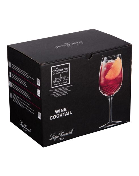 Copa de cóctel Roma transparente y cristal - 9,19 x 9,19 x 22 cm