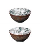 Set mit 2 grünen Paraguay-Schalen — 15,5 x 15,5 x 8 cm