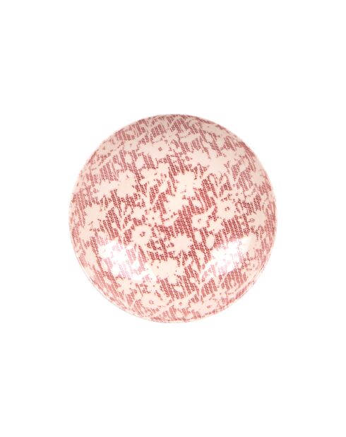 6 Assiettes calotte Léa rouge - 22x22x5cm