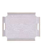 Plateau Angle blanc - 45x34x5cm