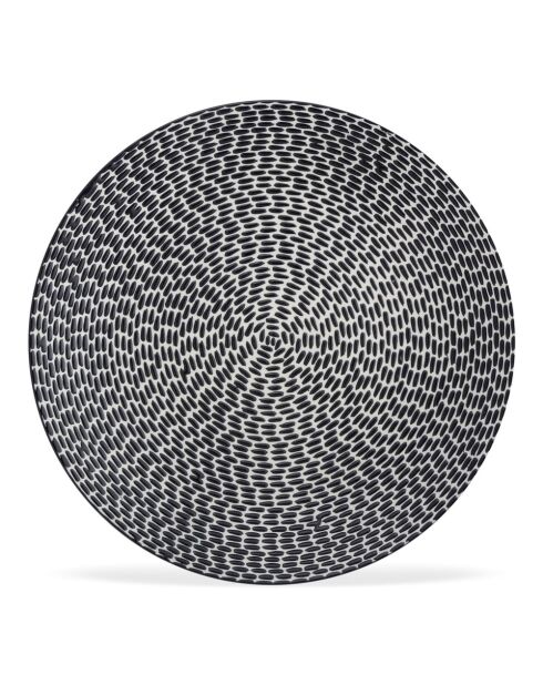 Patio schwarzer Dessertteller, 21 x 21 x 3 cm