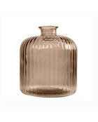 Jarrón marrón Daroca - 15x15x18cm