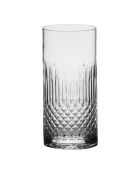 4 Verres haut Diamante transparent et cristal - 7,19x7,19x15cm