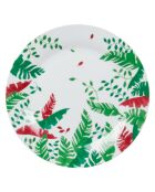 Borneo Mehrfarbiger Speiseteller, 26 x 26 x 3 cm