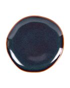 6 Assiettes plates Symphony bleue - 27x27x2cm