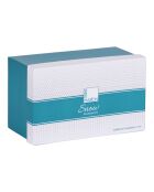 Set mit 4 weißen Schneetassen — 12 x 12 x 7 cm