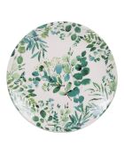 12 Assiettes à desserts Natura verte - 22x22x3cm