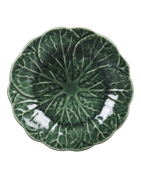 6 Assiettes à desserts Potager verte - 20x20x4cm
