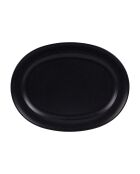 Plateau ovale Néo noir - 42x32x3cm