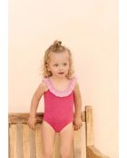 Bañador de una pieza Alba fucsia