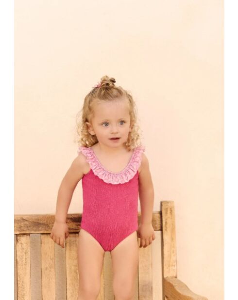 Bañador de una pieza Alba fucsia