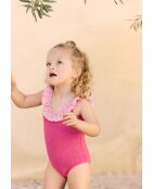 Bañador de una pieza Alba fucsia