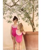 Bañador de una pieza Alba fucsia