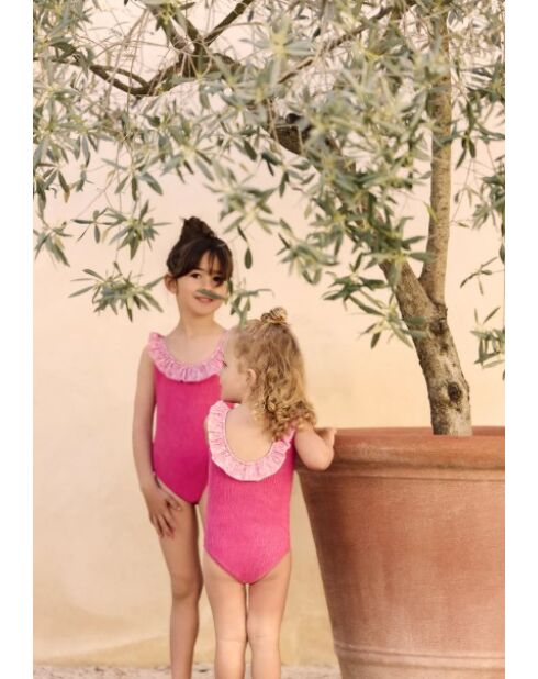 Bañador de una pieza Alba fucsia