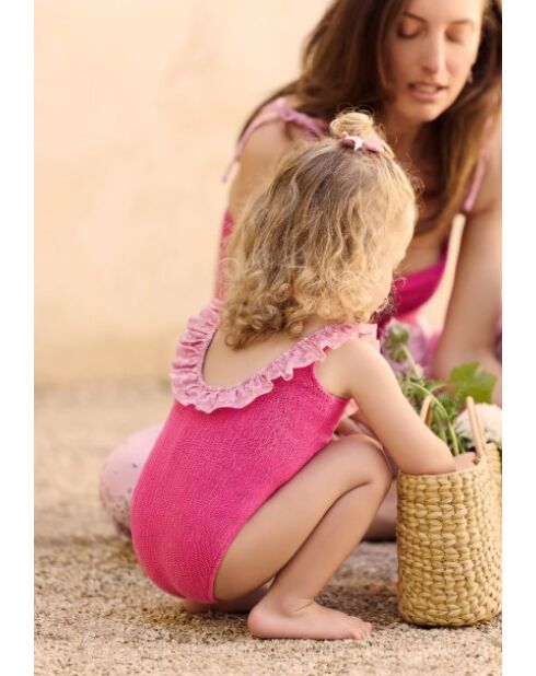 Bañador de una pieza Alba fucsia