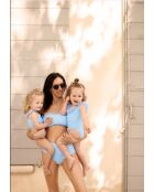 Traje de baño de dos piezas azul turquesa Emma