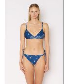 Haut de maillot de bain Joy bandana bleu