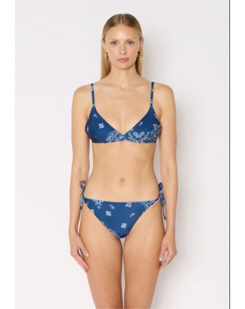 Haut de maillot de bain Joy bandana bleu