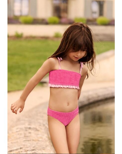Bañador Emma fucsia de dos piezas