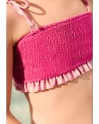 Bañador Emma fucsia de dos piezas