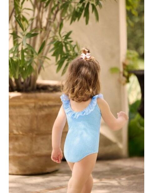 Bañador de una pieza azul turquesa Alba