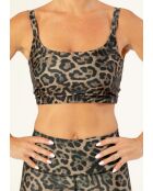 Brassière Alex panthère naturelle