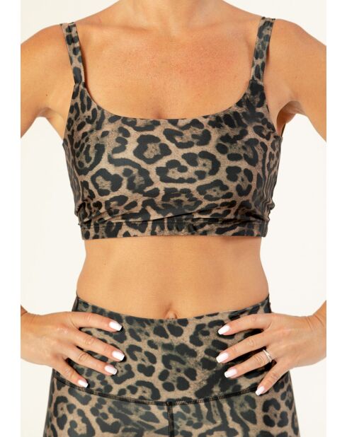 Brassière Alex panthère naturelle