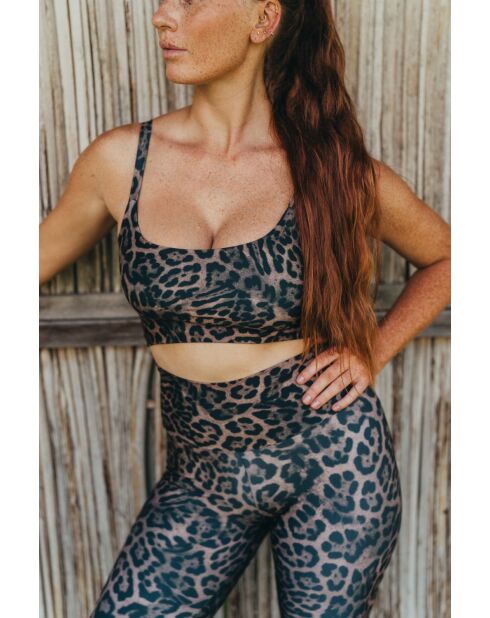 Brassière Alex panthère naturelle