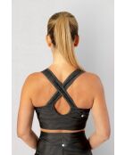 Brassière Gabrielle zèbre marron et noire