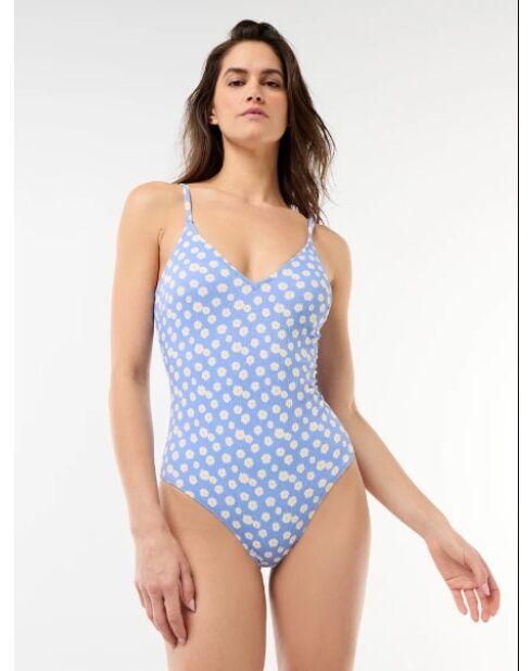 Maillot de bain une pièce Marguerite bleu