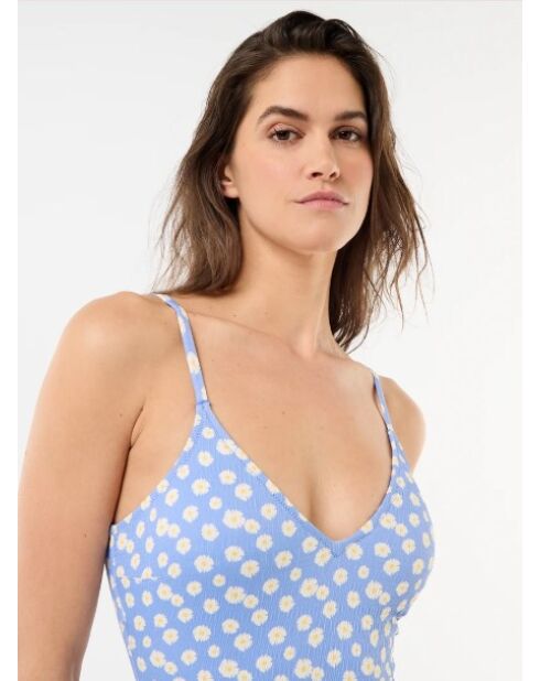 Maillot de bain une pièce Marguerite bleu
