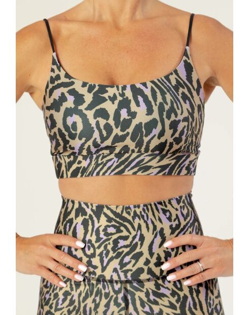 Brassière Mona chakra beige et violette