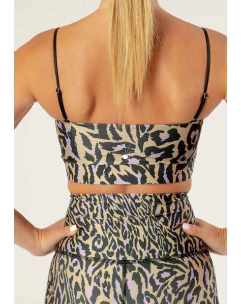 Brassière Mona chakra beige et violette