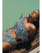 Bas de maillot de bain Bora Bora chrakra beige et bleu