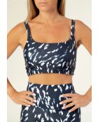 Brassière Alex chakra bleue et blanche