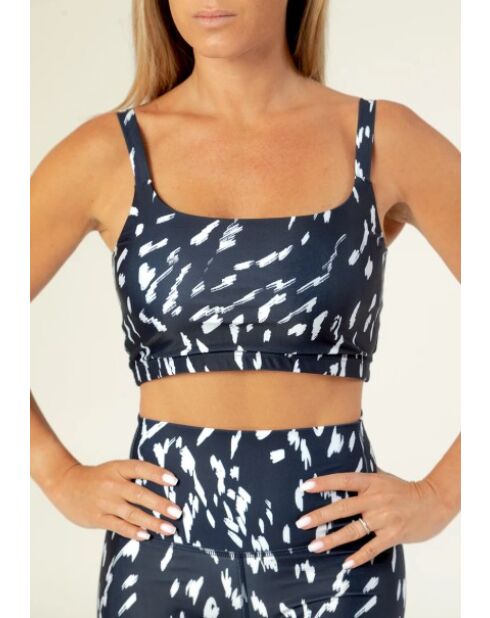 Brassière Alex chakra bleue et blanche