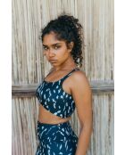 Brassière Alex chakra bleue et blanche