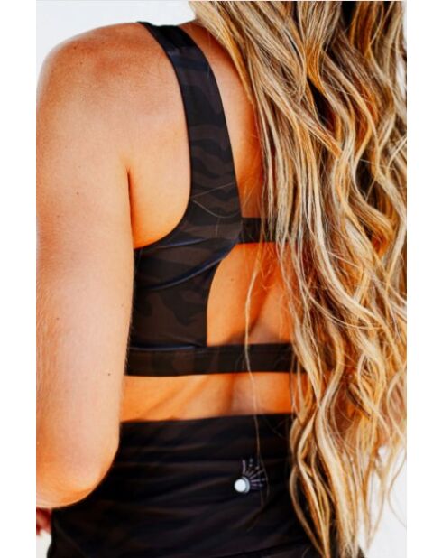 Brassière Ewan zèbre marron et noire