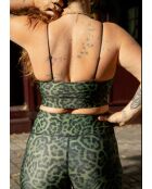 Reggiseno kaki leopardato Mona