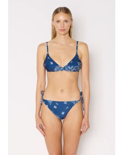 Bas de maillot de bain serena bandana bleu
