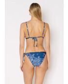 Bas de maillot de bain serena bandana bleu
