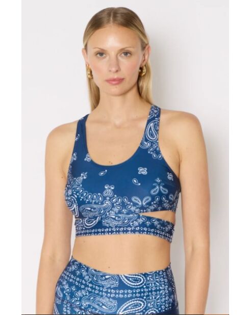 Brassière Laurie bandana bleu