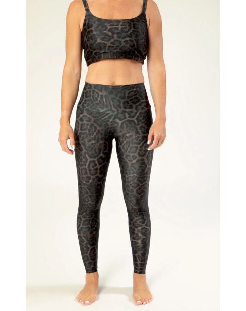 Legging Vanille panthère marron